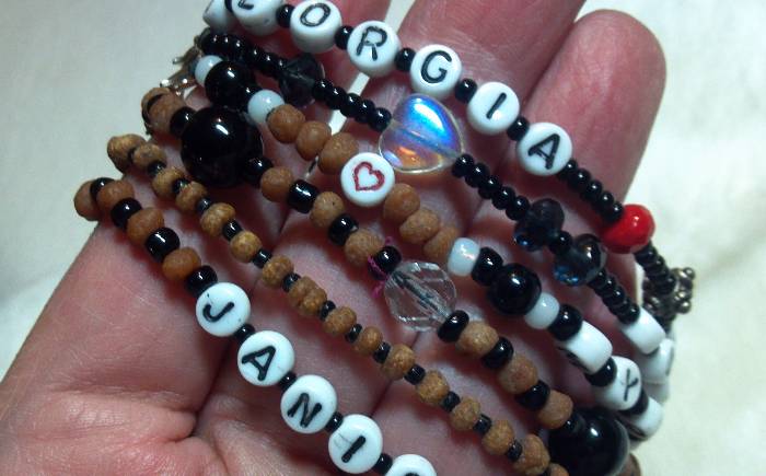 Myrrh custom bead bracelets